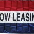 Now Leasing - 3"X5" Nylon Flag