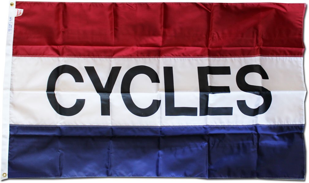 Cycles - 3"X5" Nylon Flag