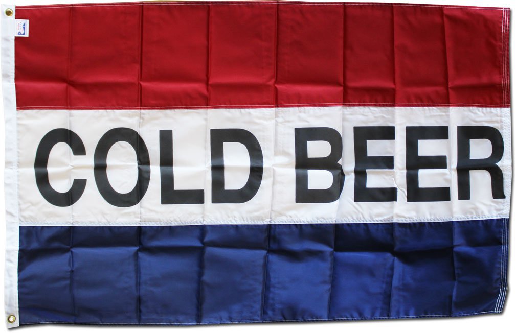 Cold Beer - 3"X5" Nylon Flag