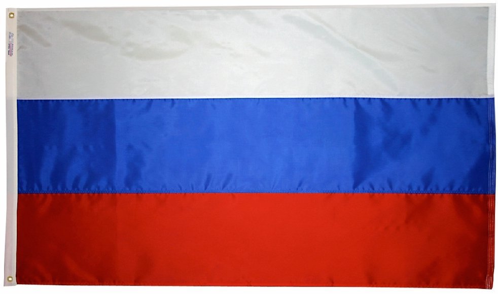 Russia - 3"X5" Nylon Flag