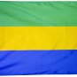 Gabon - 3"X5" Nylon Flag