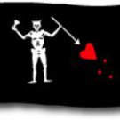 Edward Teach - 3"X5" Nylon Flag