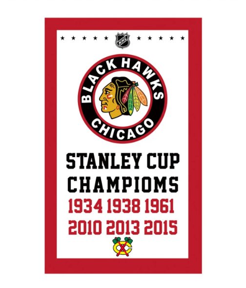 BLACK HAWKS CHICAGO Flag