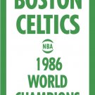 1986 BOSTON CELTICS Flag , If you need other logos flag, you can send the picture to me by mail