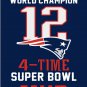 Flag of the England Patriots team, other patterns can be customized