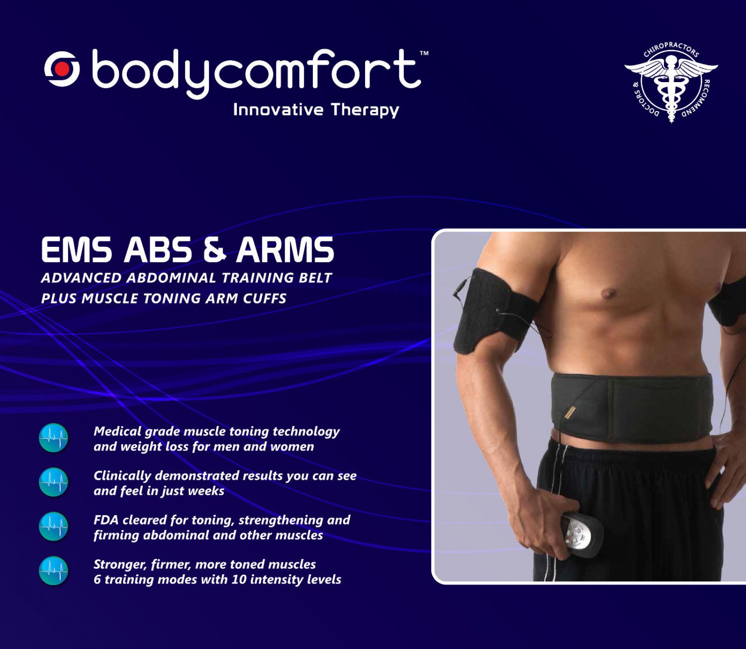 Body Comfort Muscle Stimulator Abs, and Arms, Original, New, 3year Warranty