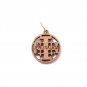 50 Pcs Of Olive Wood Jerusalem Cross Pendants Hand Made Holy Land Bethlehem