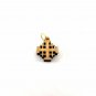 50 Pcs Olive Wood Small Jerusalem Cross Pendants Hand Made Holy Land Bethlehem