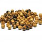 100 Pcs Olive Wood Round Beads Polished Hand Made Holy Land Bethlehem