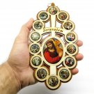 Olive Wood Stations of the Cross Wall Hanging Plaque Holy Land Jerusalem