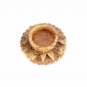 Olive Wood Candle Holder Hand Carved Star Circle Hand Made Holy Land Bethlehem