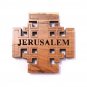 Olive Wood Jerusalem Cross Fridge Magnet Hand Made Holy Land Jerusalem
