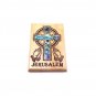 Olive Wood Fridge Magnet Cross With Abalone Hand Made Holy Land Jerusalem