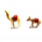 Olive Wood Camel And Donkey With Red Saddle Hand Carved Holy Land Bethlehem