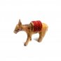 Olive Wood Camel And Donkey With Red Saddle Hand Carved Holy Land Bethlehem