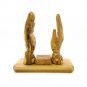 Olive Wood Praying Hands Bible Stand Hand Made Holy Land Jerusalem