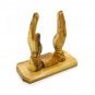 Olive Wood Praying Hands Bible Stand Hand Made Holy Land Jerusalem
