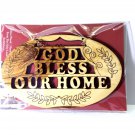 Olive Wood God Bless Our Home Plaque Wall Hanging Hand Made Holy Land Olive Wood God Bless Our Home Plaque Wall Hanging Hand Made Holy Land