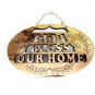 Olive Wood God Bless Our Home Plaque Wall Hanging Hand Made Holy Land