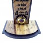 Olive Wood Lord's Prayer Cross 5" With Stand Laser Carved Holy Land Jerusalem