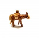 Olive Wood Donkey With Jars Hand Carved Holy Land Jerusalem