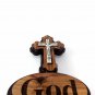 Olive Wood God Bless Our Home Wall Hanging Plaque With Holy Water & Soil