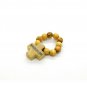10 Pcs Olive Wood Finger Rosary Ring With Cross Hand Made Holy Land Jerusalem