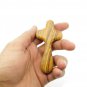 Olive Wood Holding Cross Comfort Cross 3.7" 10 Pcs Lot Hand Made Holy Land