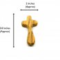 Olive Wood Holding Cross Comfort Cross 3.7" 10 Pcs Lot Hand Made Holy Land