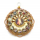 Olive Wood Fourteen Stations Of The Cross Wall Hanging Plaque Holy Land