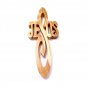 Olive Wood Jesus Christ Name Carved Cross Wall Hanging Hand Made Holy Land