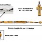 2 Olive Wood Rosary Necklace Lobster Clasp Hand Made Holy Land Bethlehem