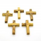 5 Olive Wood Medium Size Cross Pendants Hand Made Holy Land Jerusalem