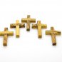 5 Olive Wood Medium Size Cross Pendants Hand Made Holy Land Jerusalem