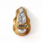 Olive Wood Plaque with Holy Family Icon and Holy Water Font With Soil & Incense