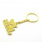 6 Pcs 'I Love Jesus' Metal Key Ring Key Chain Golden Color Holy Land Jerusalem