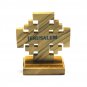 Olive Wood Jerusalem Cross With Stand Hand Made Holy Land Jerusalem