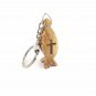 Olive Wood Key Chain Jesus Fish Ichthys Key Ring With Cut Out Cross Hand Carved
