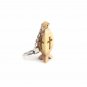Olive Wood Key Chain Jesus Fish Ichthys Key Ring With Cut Out Cross Hand Carved
