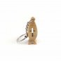 Olive Wood Key Chain Jesus Fish Ichthys Key Ring With Cut Out Cross Hand Carved