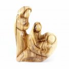 Olive Wood Holy Family Faceless Statue Hand Carved Holy Land Bethlehem