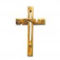 Jesus Wall Cross 30 cm Olive Wood Hand Carved With Soil Jerusalem