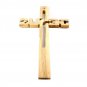 Jesus Wall Cross 30 cm Olive Wood Hand Carved With Soil Jerusalem