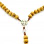 Holy Land Rosary Olive Wood Saint Benedict 17" Necklace Hand Made Jerusalem