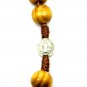Holy Land Rosary Olive Wood Saint Benedict 17" Necklace Hand Made Jerusalem