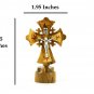 10 Pcs Olive Wood Cross Double Layered With Stand Hand Made Holy Land Jerusalem