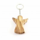 Olive Wood Key Chain Angel Key Ring Hand Carved in Bethlehem Holy Land