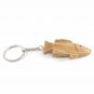 Olive Wood Key Chain Jesus Fish (Ichthys) Key Ring Hand Made Holy Land Bethlehem