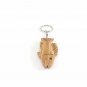 Olive Wood Key Chain Jesus Fish (Ichthys) Key Ring Hand Made Holy Land Bethlehem