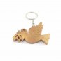 Olive Wood Key Chain Dove of Peace Key Ring Hand Carved Holy Land Bethlehem